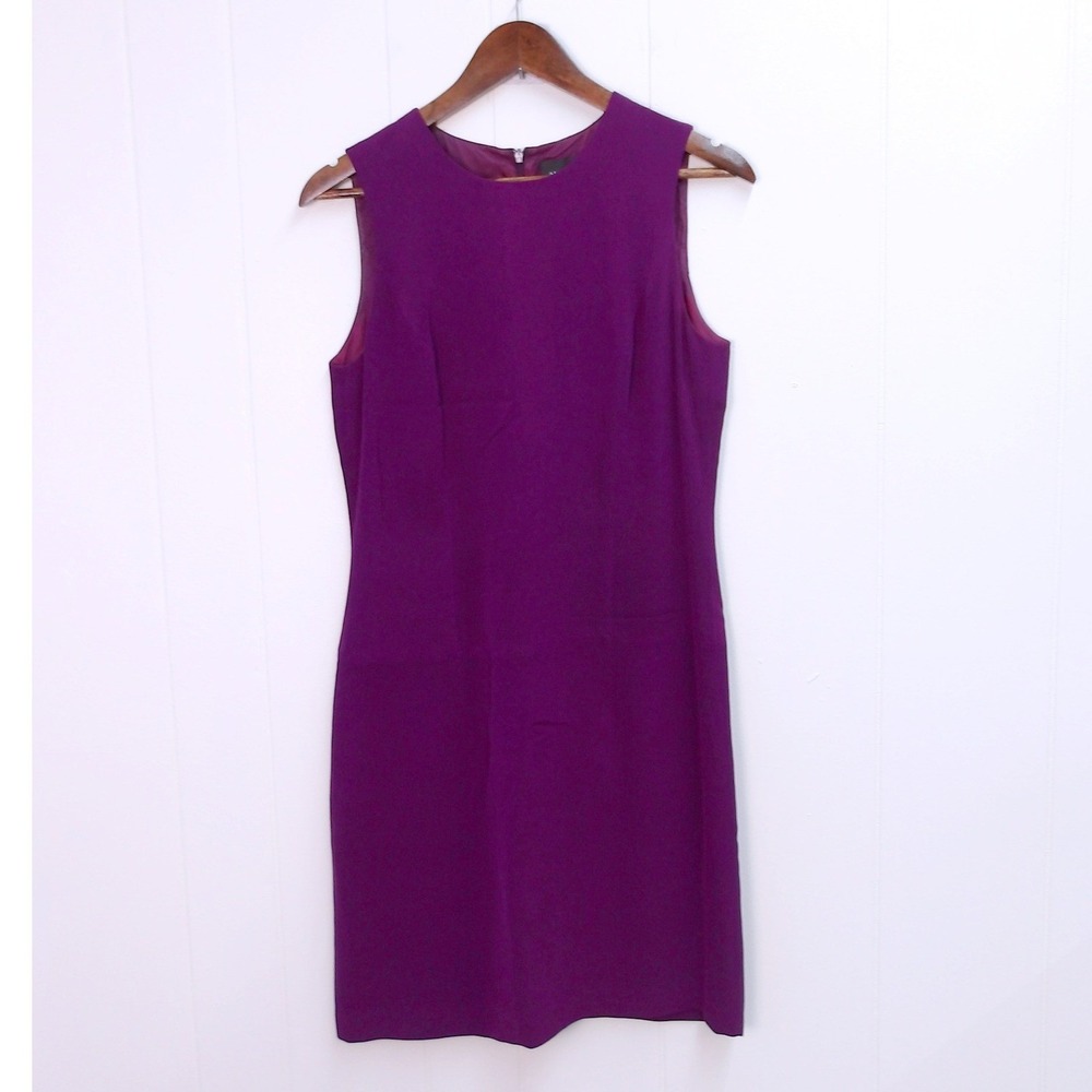 August Silk‎ Purple Dress & Jacket Business Career Interview sz 8 /#8051 - Picture 2 of 8
